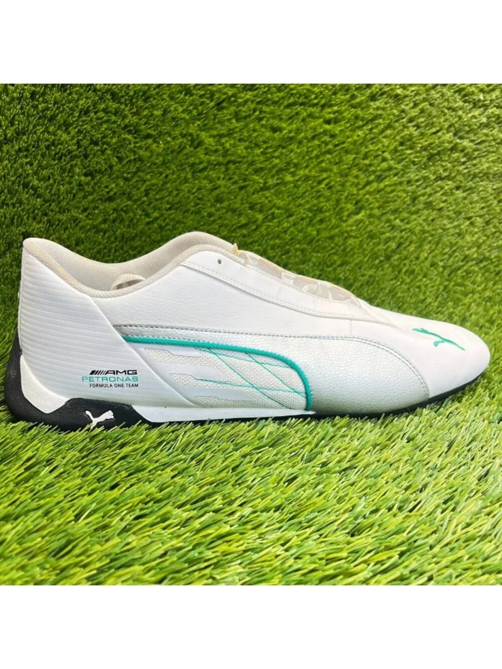 Puma Mercedes AMG Petronas R-Cat Mens Size 14 White Athletic Shoes Sneakers